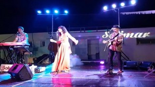 Trio orquestra de ball Solimar a les festes d'estiu de Santa Coloma Residencial